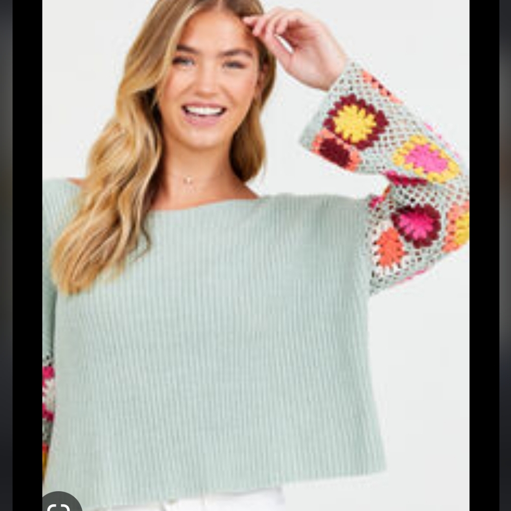 Altar'd State crochet sweater